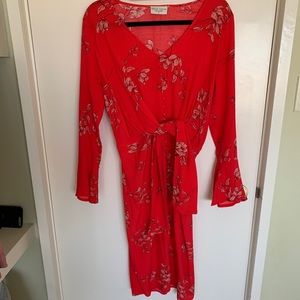 Beautiful red floral dress